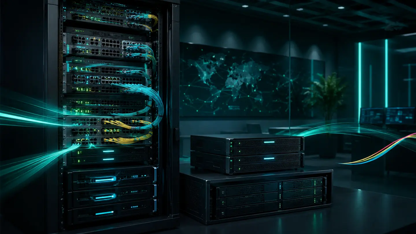 Network, server and protected backup infrastructure