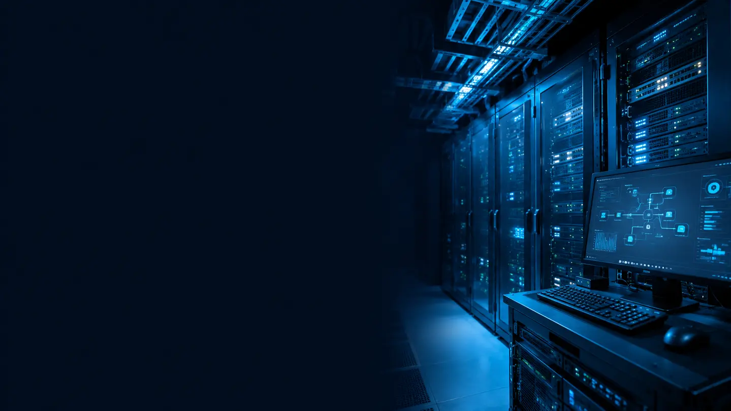 Enterprise server room and systems monitoring workstation